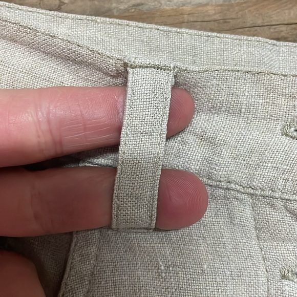 Eddie Bauer size 4 Light Beige Linen Button Down Lightweight A-line Maxi Skirt - Picture 7 of 12